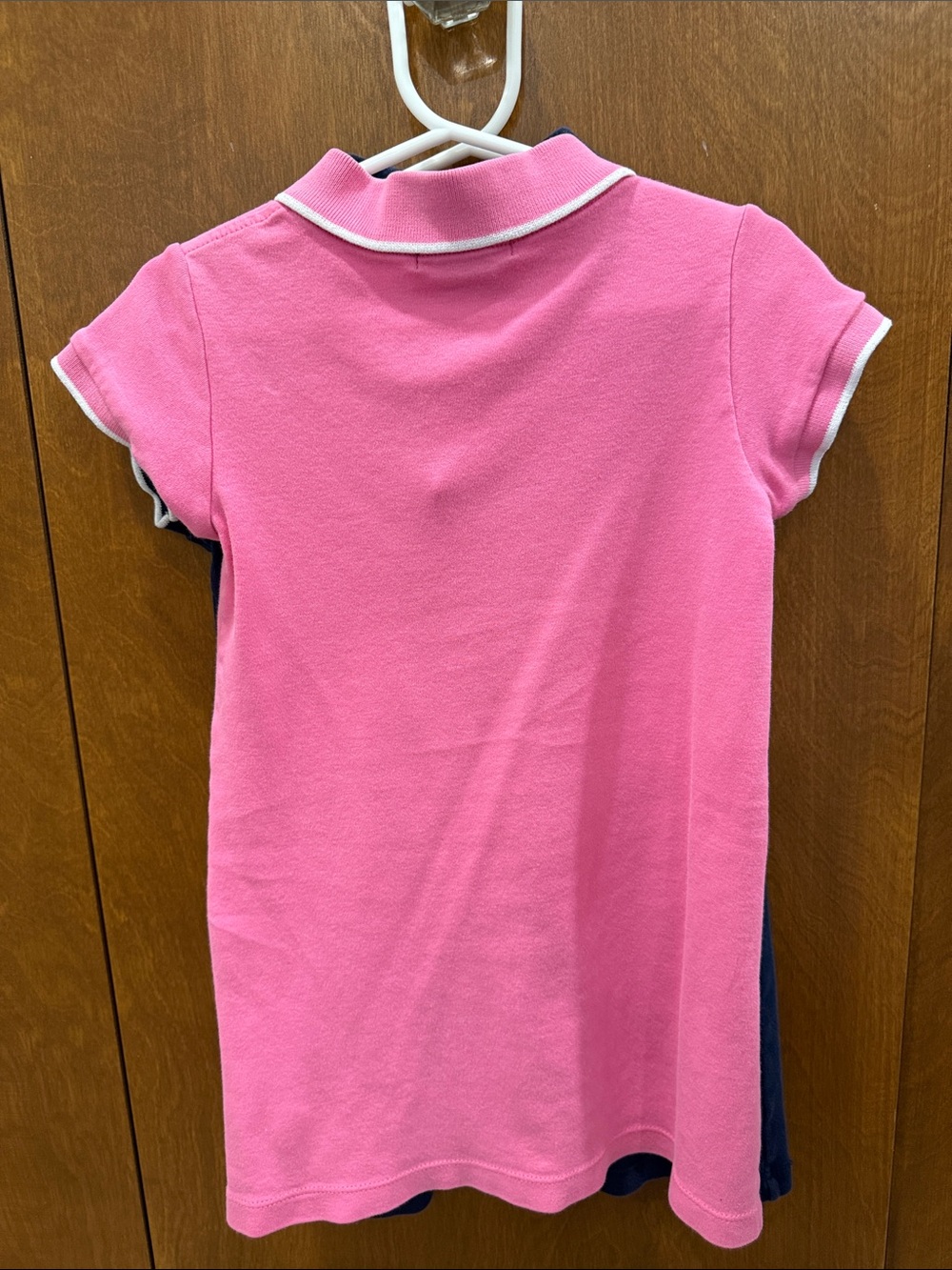 Ralph Lauren Kids Polo Trio in Navy, Bright Pink & Light Pink Gingham - Picture 7 of 11